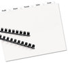 A Picture of product AVE-11431 Avery® Print & Apply Index Maker® Clear Label Unpunched Dividers with Easy Printable Strip for Binding Systems and 5-Tab, 11 x 8.5, White, 5 Sets