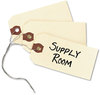 A Picture of product AVE-12603 Avery® Shipping Tags,  Paper/Double Wire, 3 3/4 x 1 7/8, Manila, 1,000/Box