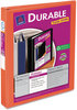 A Picture of product AVE-17032 Avery® Durable View Binder with DuraHinge® and Slant Rings 3 2" Capacity, 11 x 8.5, White