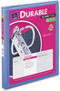 A Picture of product AVE-17032 Avery® Durable View Binder with DuraHinge® and Slant Rings 3 2" Capacity, 11 x 8.5, White