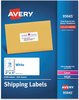 A Picture of product AVE-95945 Avery® White Shipping Labels-Bulk Packs Inkjet/Laser Printers, 2 x 4, 10/Sheet, 250 Sheets/Box