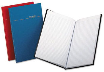 Boorum & Pease® Vinyl Cover Record Book,  Asst Cover Colors, 150 Pages, 12 1/8 x 7 3/4