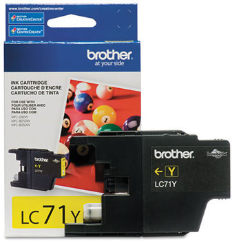 Brother LC713PKS-LC71Y Inks,  Yellow