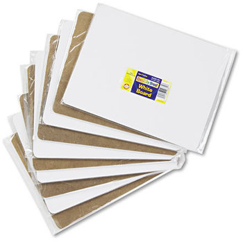 Chenille Kraft® Creativity Street® Dry Erase Student Boards,  Melamine, 12 x 9, White, 10/Set