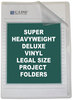A Picture of product CLI-62139 C-Line® Deluxe Vinyl Project Folders,  Jacket, Legal, Vinyl, Clear, 50/Box