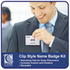 A Picture of product CLI-95523 C-Line® Name Badge Kits,  Top Load, 3 1/2 x 2 1/4, Clear, 50/Box