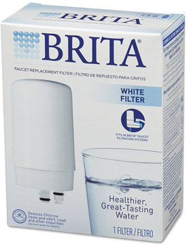 Brita® On Tap Faucet Water Filter System Replacement Filters,  White, 6/Case