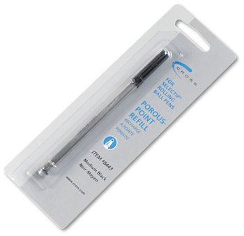 Cross® Refill for Cross® Selectip® Porous Point Pens,  Medium, Black Ink