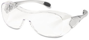 Crews® Law OTG® Over-the-Glass Frame Safety Glasses with Anti-Fog Lens. Clear.