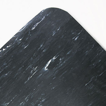 Crown Cushion-Step™ Surface Mat,  3' x 5', Marbleized Rubber, Black