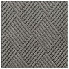 A Picture of product CWN-S1R035CH Crown Super-Soaker™ Diamond Wiper/Scraper Mat, Rubber Border, Polypropylene, 34 x 58, Charcoal