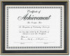 A Picture of product DAX-N2709N6T DAX® Gold-Trimmed Document Frame,  Wood, 8 1/2 x 11, Black