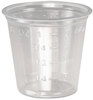 A Picture of product DCC-P101M SOLO® Cup Company Plastic Medical & Dental Cups,  1 oz, Clear, Graduated, 5000/Carton