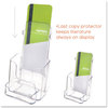 A Picture of product DEF-78601 deflecto® DocuHolder® for Countertop or Wall Mount Use,  4-3/8w x 4-1/8d x 7-3/4h, Clear
