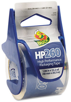 Duck® HP260 Packaging Tape with Dispenser,  1.88" x 22.2yds, Clear