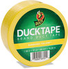 A Picture of product DUC-1304966 Duck® Colored Duct Tape,  9 mil, 1.88" x 20 yds, 3" Core, Yellow