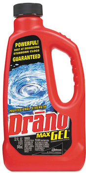 Drano® Max Gel Clog Remover,  32oz Bottle, 12/Carton