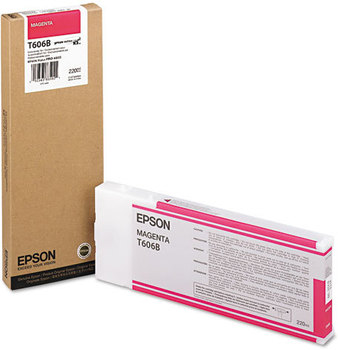 Epson® T606B00, T606C00 Inkjet Cartridge,  Magenta