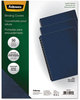 A Picture of product FEL-52145 Fellowes® Executive Leather-Like Presentation Cover Navy, 11.25 x 8.75, Unpunched, 50/Pack