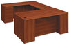 A Picture of product HON-10787RCO HON® 10700 Series™ Single Pedestal Desk with Full-Height on Right 72" x 36" 29.5", Cognac