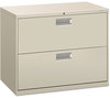 A Picture of product HON-682LQ HON® Brigade® 600 Series Lateral File 2 Legal/Letter-Size Drawers, Light Gray, 36" x 18" 28"