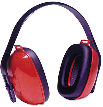 Howard Leight® by Honeywell QM24+ Three-Position Earmuffs,  24NRR, Red/Black