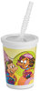 A Picture of product HUH-06273 Chinet® Kids' Cups & Lids,  Plastic, 12 oz, Multi-color