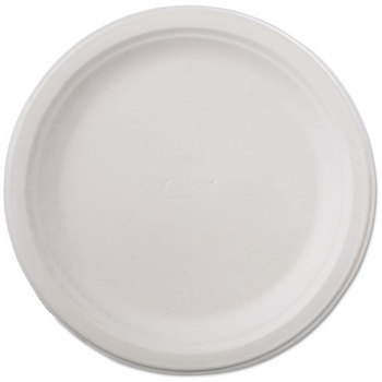 Chinet® Classic Paper Dinnerware,  Plate, 9 3/4" dia, White, 125/Pack, 4 Packs/Carton