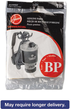 Hoover® Commercial Back Pack Disposable Vacuum Cleaner Liner,  7/Pack