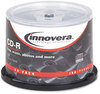 A Picture of product IVR-77950 Innovera® CD-R Recordable Disc 700 MB/80 min, 52x, Spindle, Silver, 50/Pack