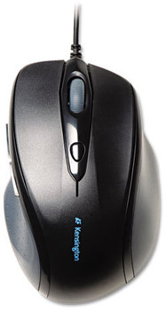 Kensington® Pro Fit™ Wired Full-Size Mouse,  USB, Right, Black
