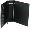 A Picture of product LEO-61601 Charles Leonard® VariCap™ Expandable Binder,  11 x 8-1/2, Black