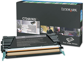 Lexmark™ C746A1KG, C746A1MG, C746A1YG, C746A1CG Toner,  12000 Page-Yield, Black