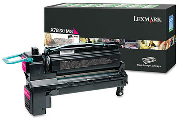 Lexmark™ X792X2YG-X792X1KG Toner,  20,000 Page-Yield, Magenta