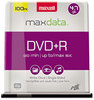 A Picture of product MAX-639016 Maxell® DVD+R High-Speed Recordable Disc,  4.7GB, 16x, Spindle, Silver, 100/Pack