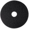 A Picture of product MMM-08270 3M™ High Productivity Floor Pads 7300 Low-Speed 12" Diameter, Black, 5/Carton