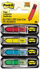 A Picture of product MMM-684SD Post-it® Flags Arrow Message 1/2" 0.5" Page Sign and Date, 4 Primary Colors, 20 Flags/Dispenser, Dispensers/Pack