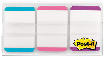 Post-It® 1" Tabs Lined 1/5-Cut, Assorted Pastel Colors, Wide, 66/Pack
