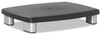 A Picture of product MMM-MS80B 3M Adjustable Height Monitor Stand,  15 x 12 x 1 to 5 7/8, Black/Silver
