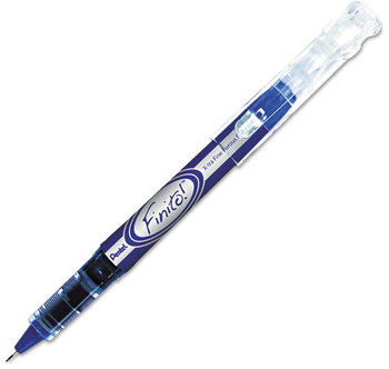 Pentel® Finito!™ Porous Point Pen,  .4mm, Blue/Silver Barrel, Blue Ink