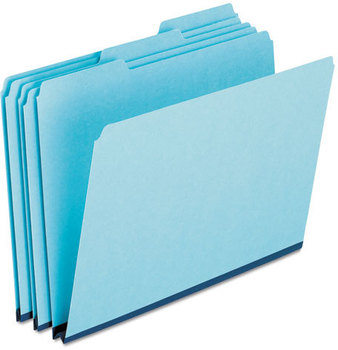 Pendaflex® Pressboard Expanding File Folders,  1/3 Cut Top Tab, Legal, Blue, 25/Box