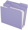 A Picture of product PFX-R15213LAV Pendaflex® Double-Ply Reinforced Top Tab Colored File Folders,  1/3 Cut, Letter, Lavender, 100/Box