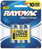 A Picture of product RAY-8142F Rayovac® Mercury Free Alkaline Batteries,  C, 2/Pk