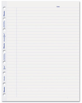 Blueline® MiracleBind™ Ruled Paper Refill Sheets,  9-1/4 x 7-1/4, White, 50 Sheets/Pack