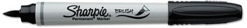 Sharpie® Brush Tip Permanent Marker,  Brush Tip, Black, Dozen