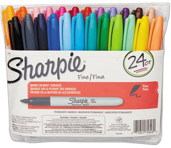 Sharpie® Fine Tip Permanent Marker,  Assorted, 24/Set