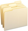 A Picture of product SMD-10343 Smead™ WaterShed®/CutLess® File Folders 1/3-Cut Tabs: Assorted, Letter Size, 0.75" Expansion, Manila, 100/Box