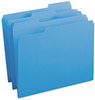 A Picture of product SMD-12034 Smead™ Reinforced Top Tab Colored File Folders 1/3-Cut Tabs: Assorted, Letter Size, 0.75" Expansion, Blue, 100/Box