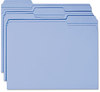 A Picture of product SMD-12034 Smead™ Reinforced Top Tab Colored File Folders 1/3-Cut Tabs: Assorted, Letter Size, 0.75" Expansion, Blue, 100/Box