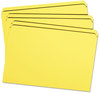 A Picture of product SMD-17910 Smead™ Reinforced Top Tab Colored File Folders Straight Tabs, Legal Size, 0.75" Expansion, Yellow, 100/Box